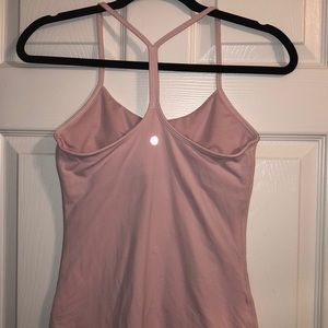 Lululemon pink Power Y Tanktop